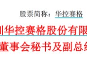 公主岭华控赛格董事长、董秘、副总经理三高管同日辞职